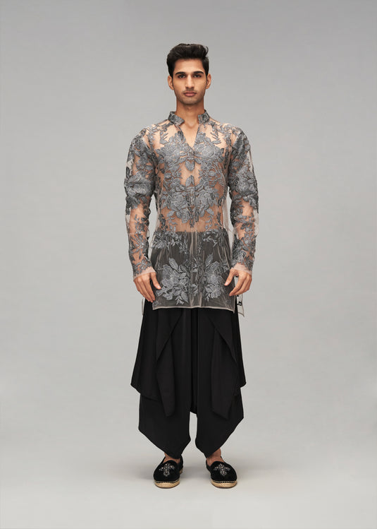 Starlight zari & crystal kurta