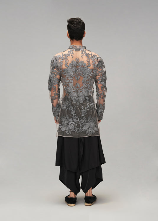 Starlight zari & crystal kurta