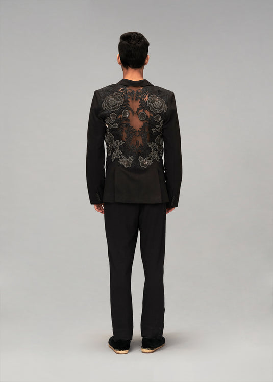 Starlight knit floral window suit