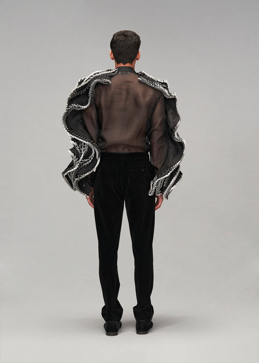 Starlight giant ruffle shirt