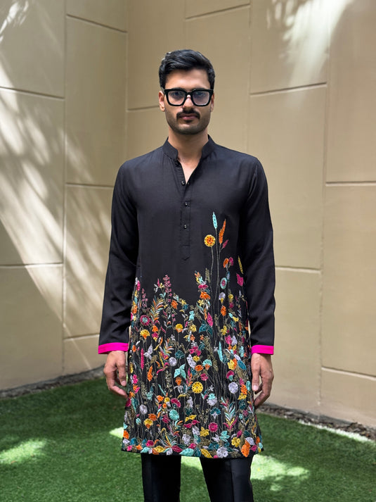 FARMSTEAD KURTA BLACK
