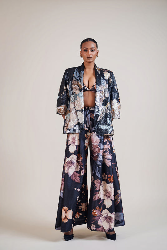 Garden of Eden black bumblebee sequin jacket