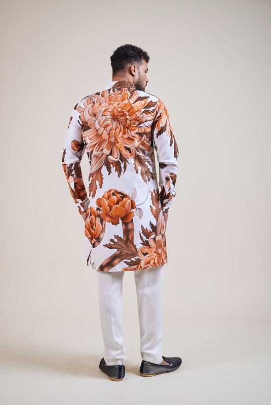 Garden of Eden ivory snake pathani kurta