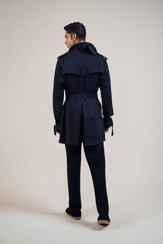 Night black trench