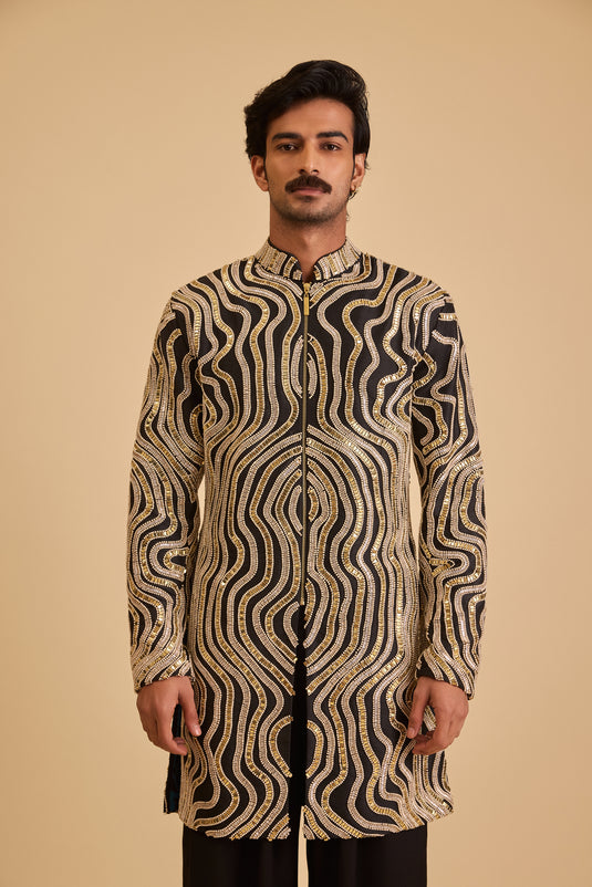Miraas dripping sherwani