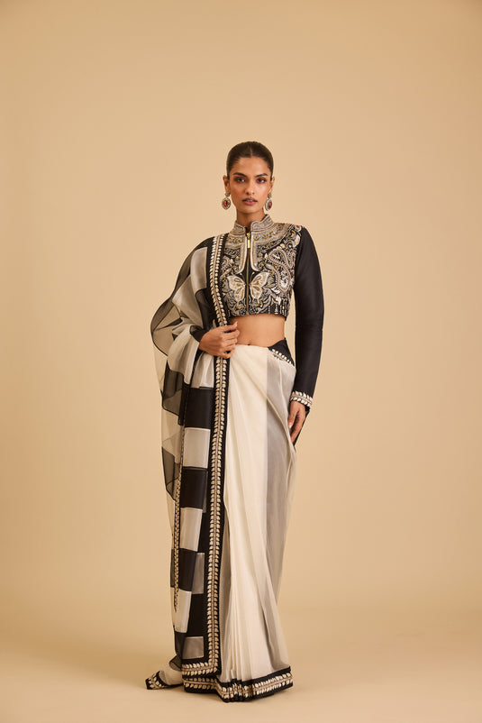 Miraas butterfly yoke saree