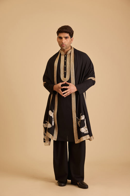 Miraas stork dupatta set