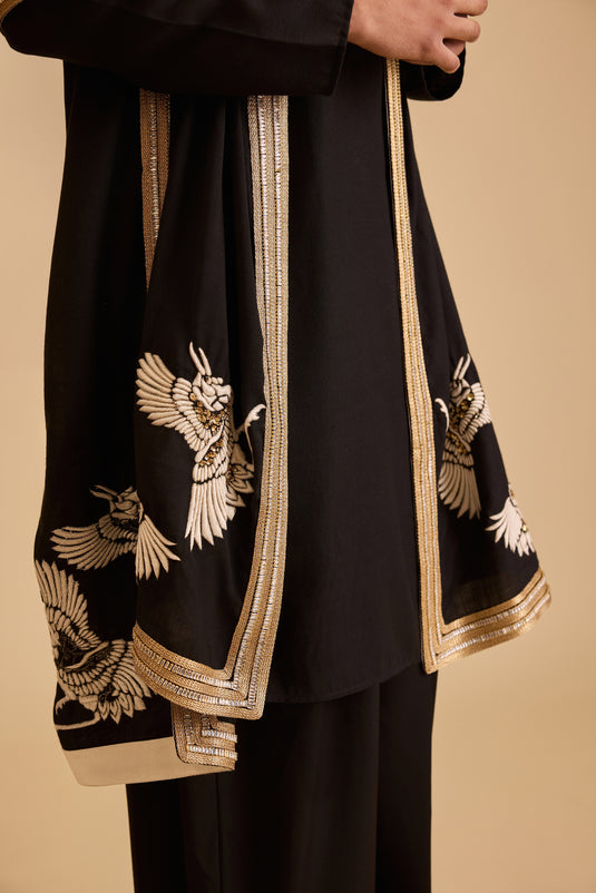 Miraas stork dupatta set