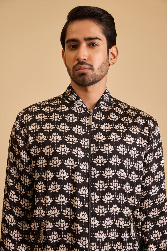 Miraas lotus print bomber coord