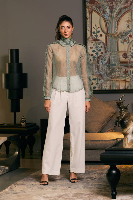 GOE pleated shirt (C)