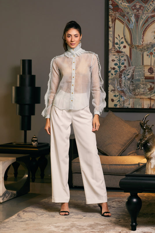 GOE pleated shirt (D)