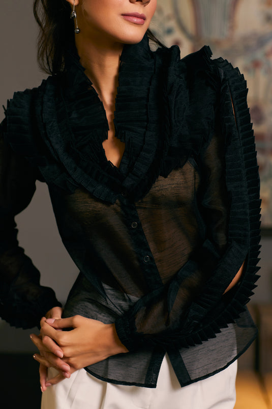 GOE Victorian pleated shirt (A)