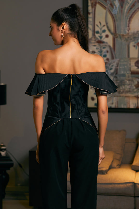 GOE Off shoulder peplum corset