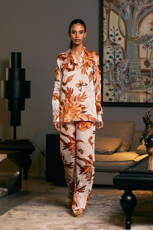 GOE Snake printed kurti co-ord set (C)