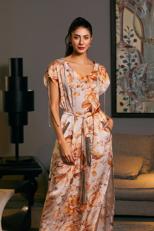 GOE Moth printed kaftan (B)