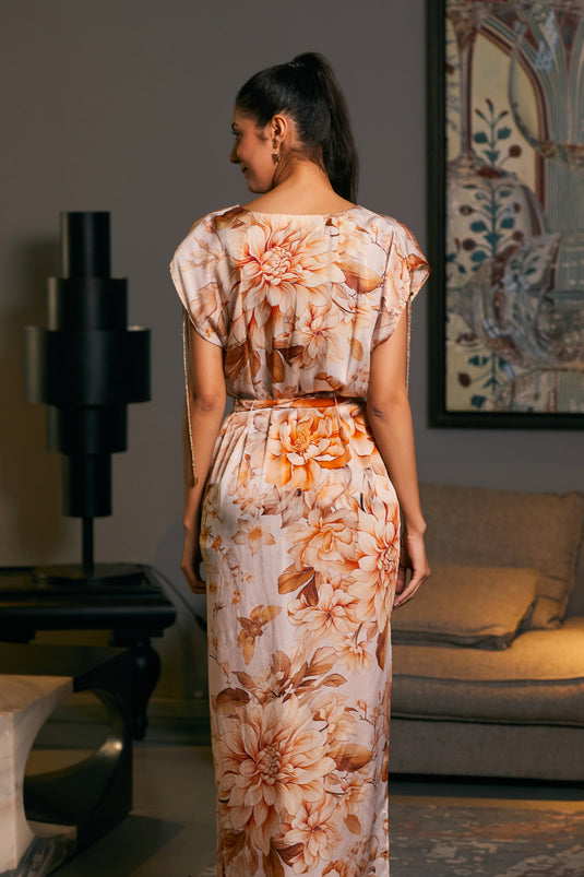 GOE Moth printed kaftan (B)