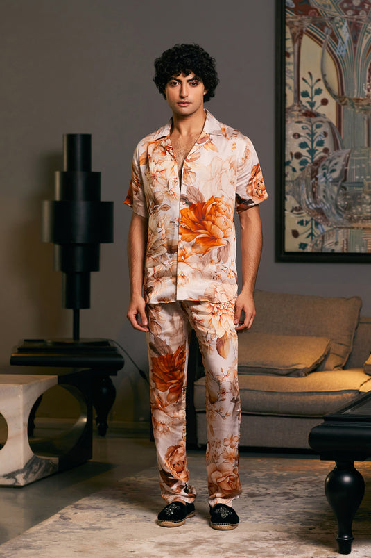 GOE Moth printed Cuban co-ord set (B)