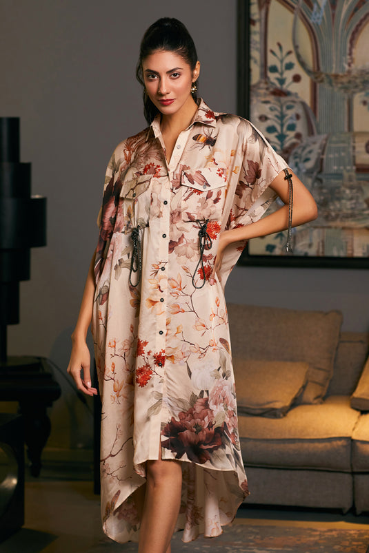 GOE Bumblebee printed kaftan shirt (A)