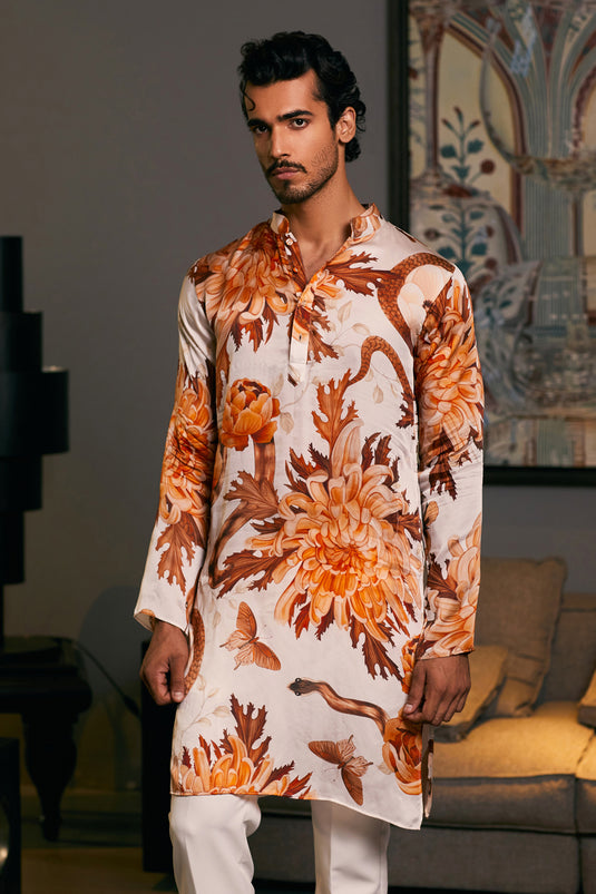 GOE Snake printed kurta (C)