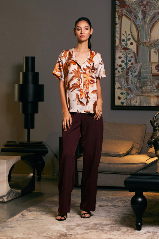 GOE Snake printed bow top (C)