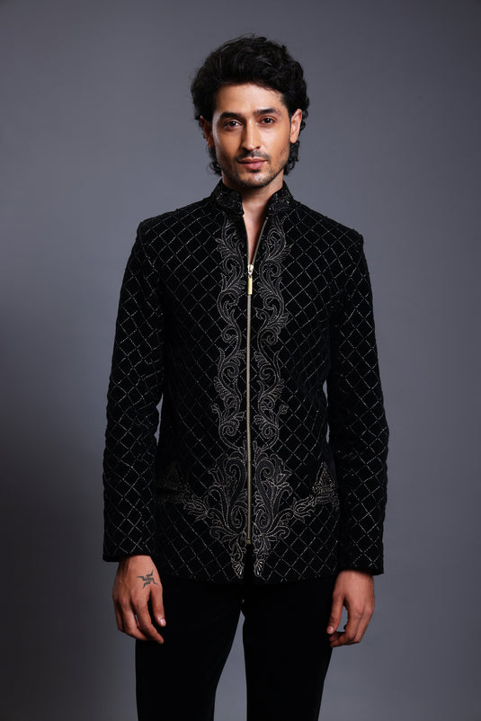 CF baroque bandhgala black