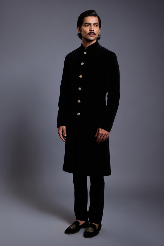 CF classic sherwani emerald