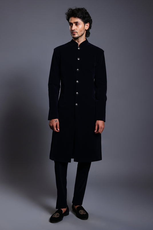 CF classic sherwani black