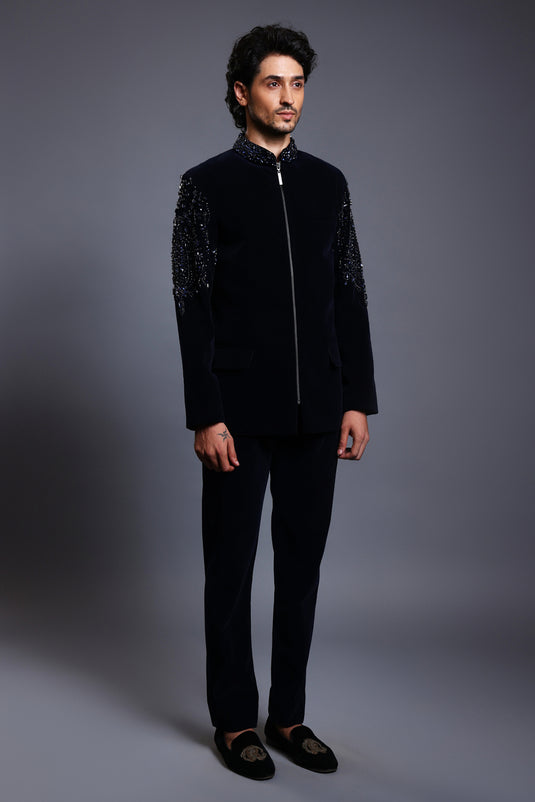 CF crystal bandhgala navy