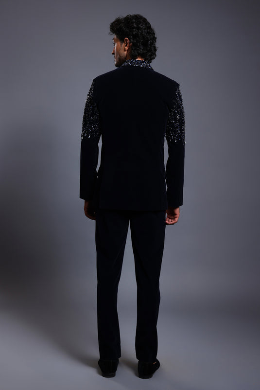 CF crystal bandhgala navy