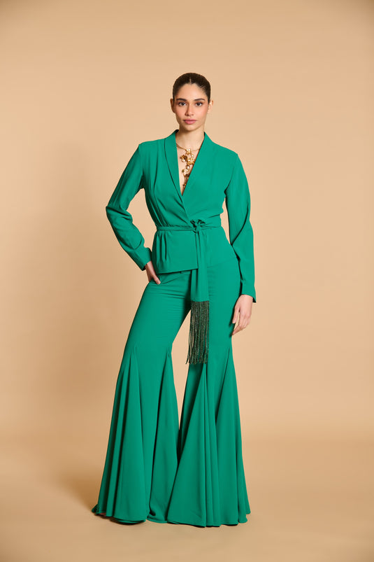 Spectrum bell bottom suit green