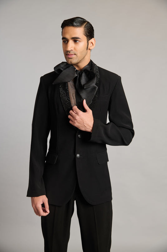 NS crystal collar suit