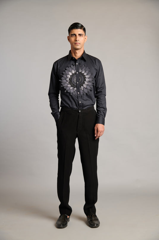 NS 3D mandala crest shirt