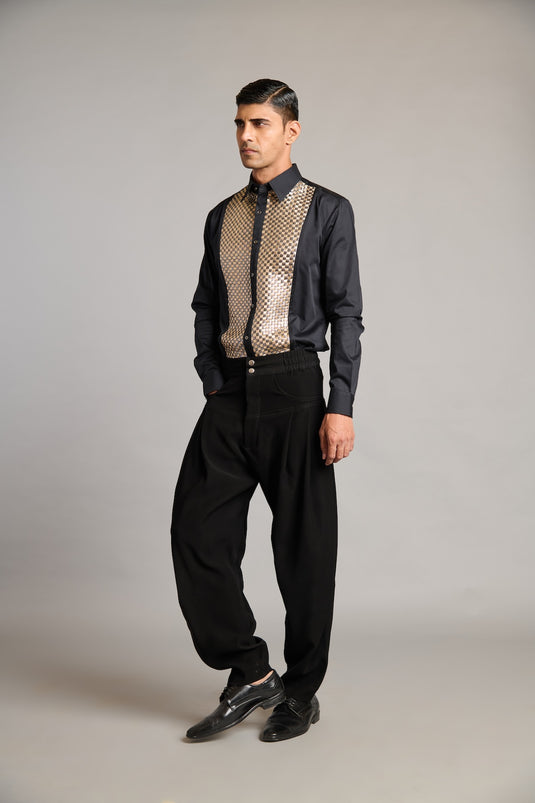 NS intrecciato tux shirt