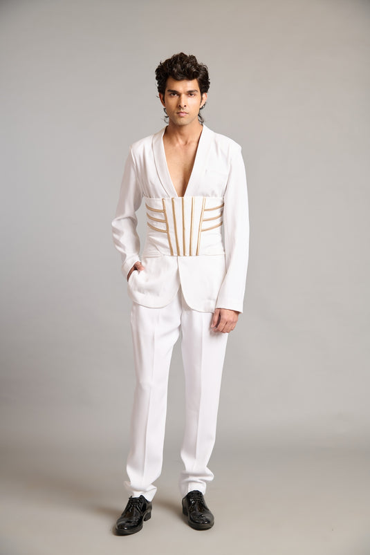 NS white kamar bandh