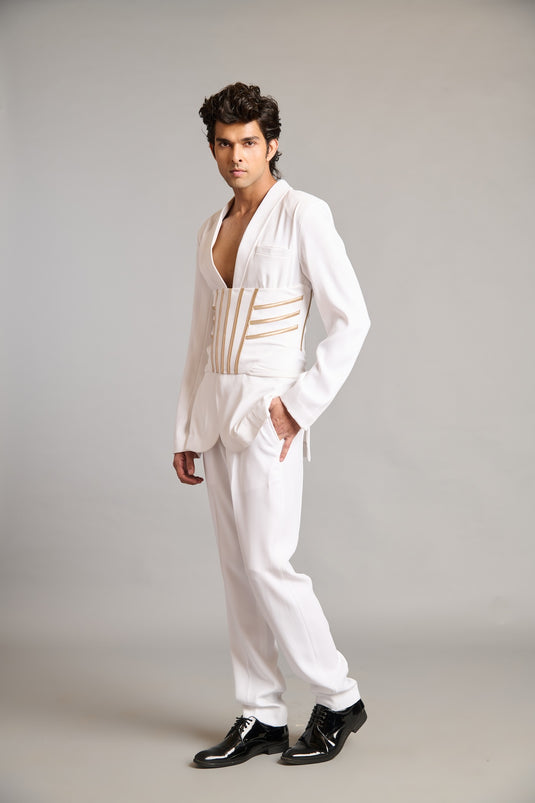 NS white classic suit