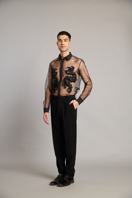 NS sheer dragon shirt