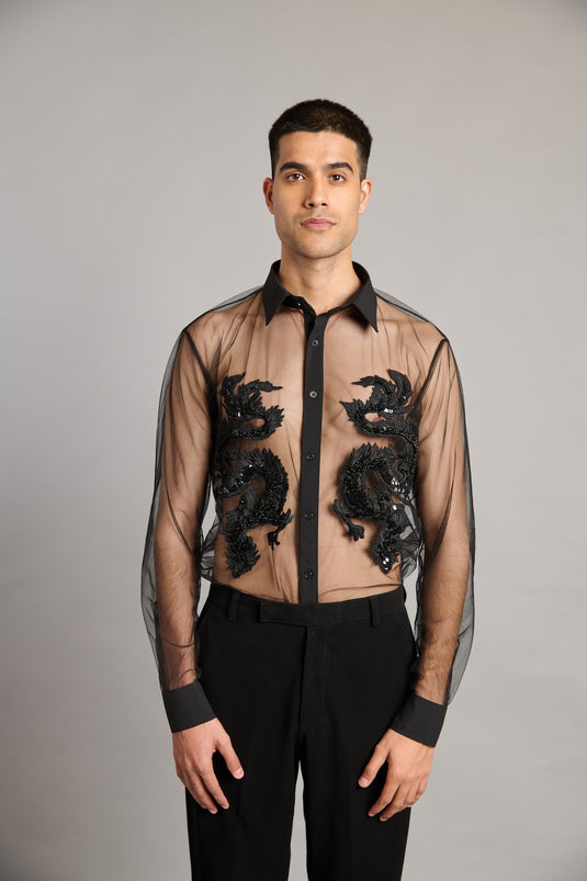 NS sheer dragon shirt