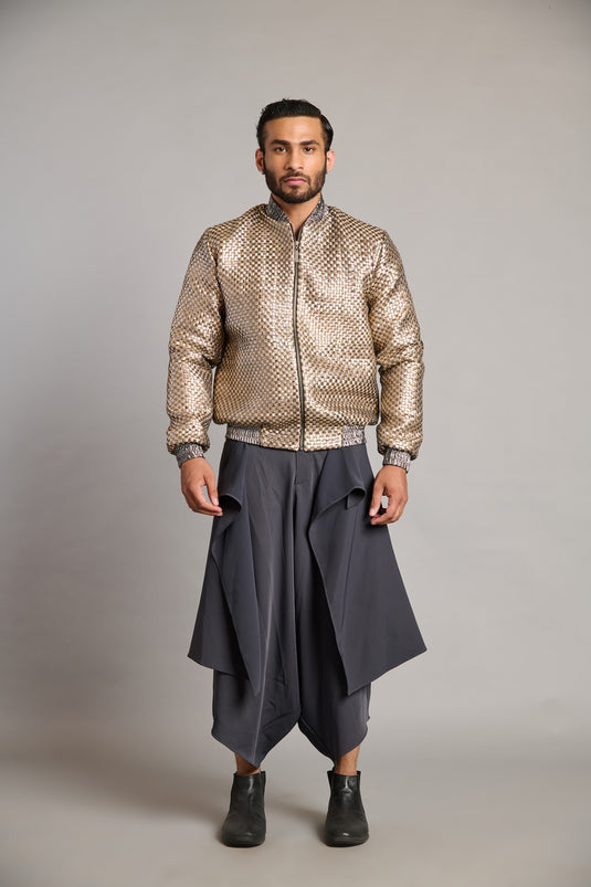 NS charcoal flap dhoti