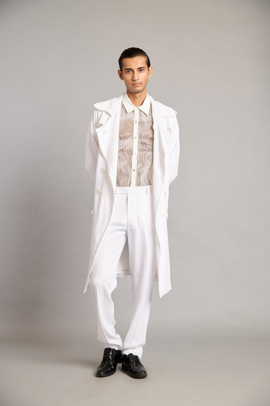NS white formal pants