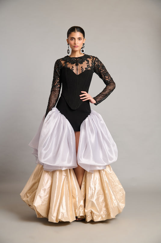 NS gold steel bauble mini