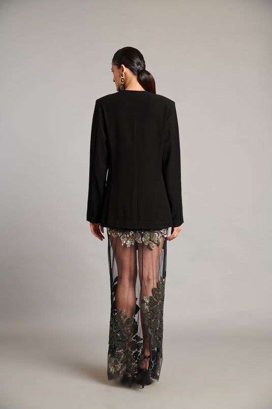 NS sequin sheer skirt