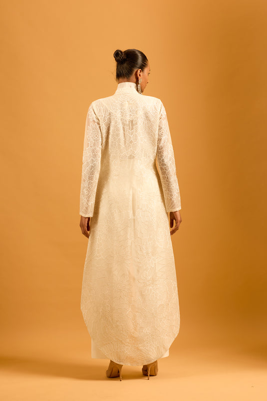 Trifecta ivory cascade shirt