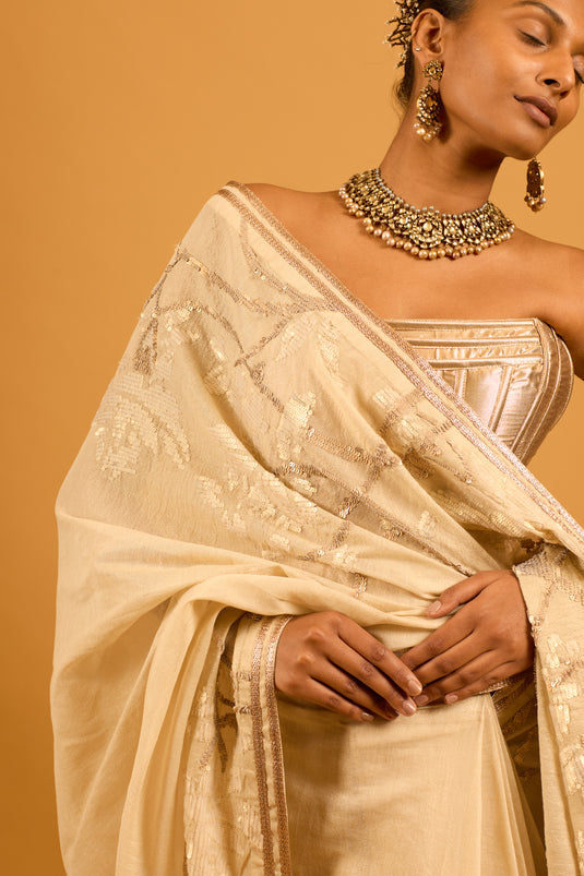 Trifecta gold corset