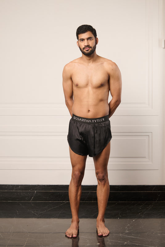 Resort black cut out boxer
