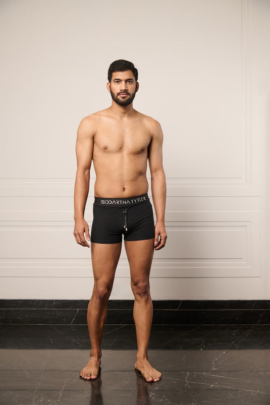 Resort black on black layered trunk