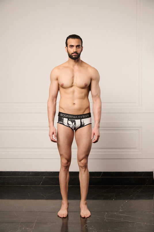 Resort camo binding swimsuit