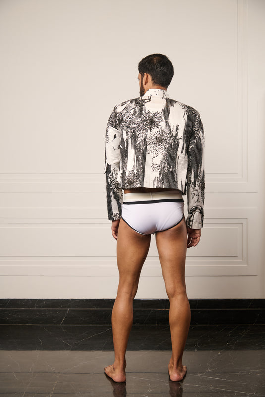 Resort ivory toggle swimsuit