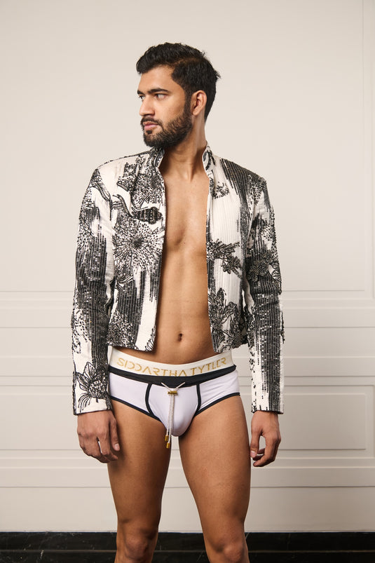 Resort ivory toggle swimsuit