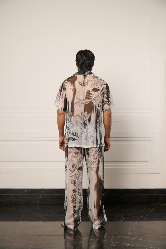 Resort camo sheer coord