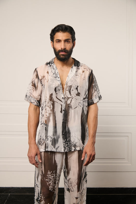 Resort camo sheer coord